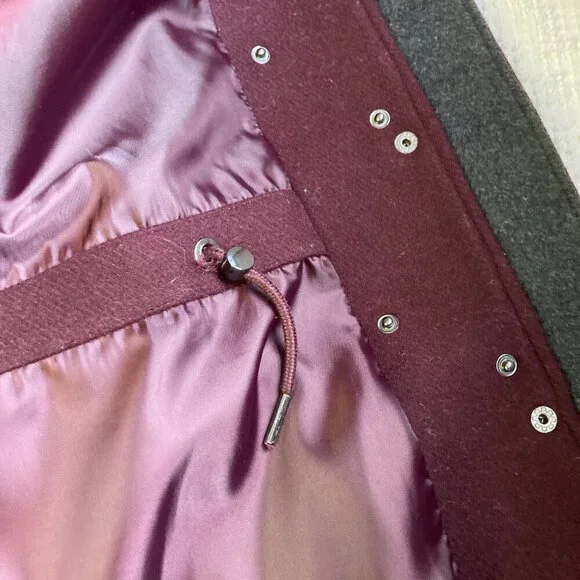 Dawn Levy Coat, Beautiful, Wool Blend with removable Faux Fur hood,  Size M - Picture 5 of 14